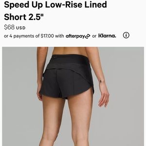 NWOT Lululemon Shorts